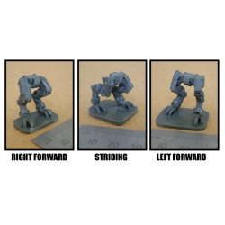 Various options on the legs, left or right forward.
